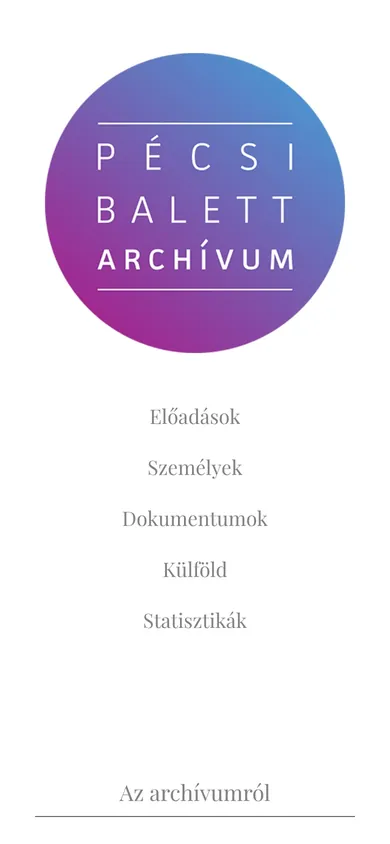 A Pécsi Balett Archívum mobilon