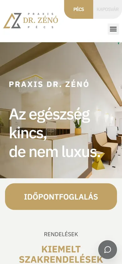 A Praxis Dr. Zénó pécsi mobilon